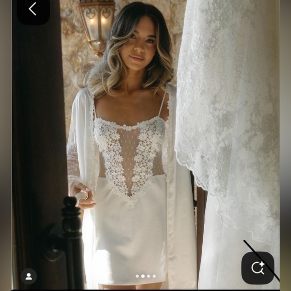 Flora Nikrooz Showstopper Chemise in Ivory - Picture 6 of 6